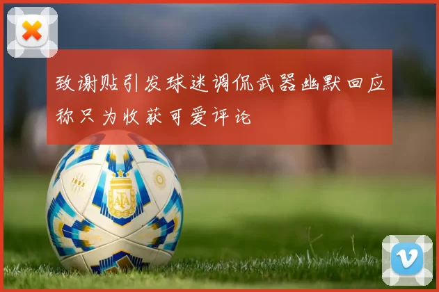 致谢贴引发球迷调侃武器幽默回应称只为收获可爱评论